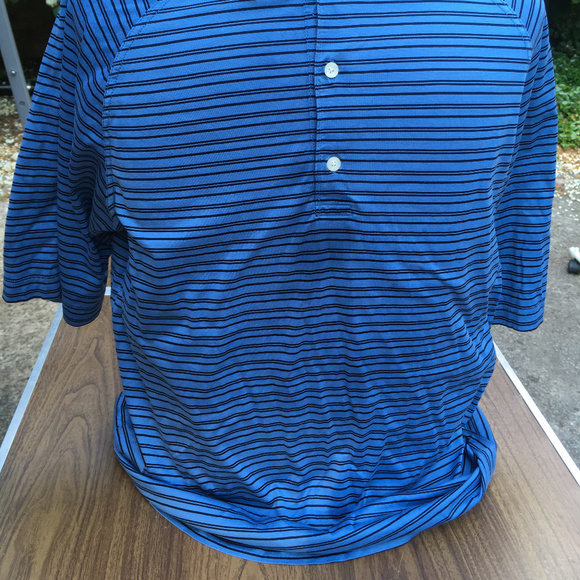Bobby Jones Men's Golf Polo Sapphire Blue Shirt - Picture 2 of 5